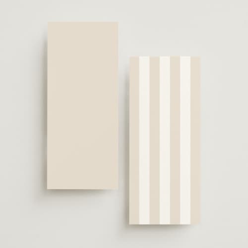 This is a almond unique wedding programs with standard by Eric Clegg called modern romance printing on signature in standard