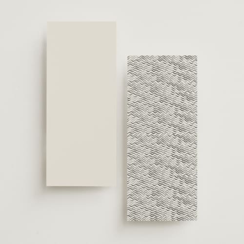 This is a rock unique wedding programs with standard by Pati Cascino called puglia printing on signature in 4x9