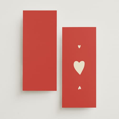 This is a cherry unique wedding programs with standard by Ani Somi called big heart wedding printing on signature in 4x9
