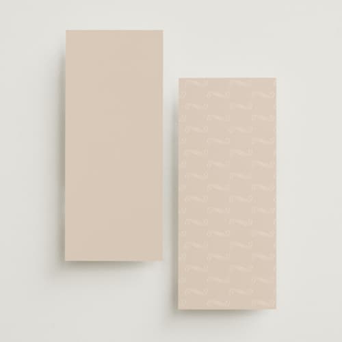 This is a chiffon unique wedding programs with standard by chocomocacino called kouignette printing on signature in 4x9