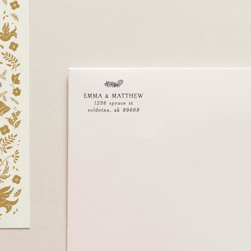 This is a gray address labels by Tara Grangroth called holiday address stamp no. 3 in standard