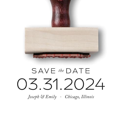 This is a multicolor address labels by Alyssa Cook called custom return address stamp | "save the date" stamp | wooden rubber stamp in standard