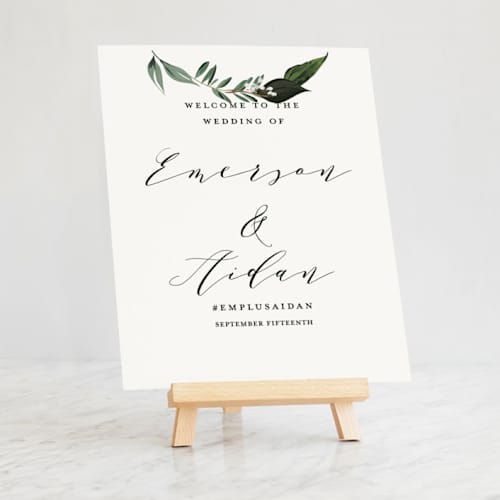 This is a natural kitten by Minted called small tabletop easel in standard