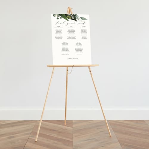 This is a natural kitten by Minted called large standing easel in standard