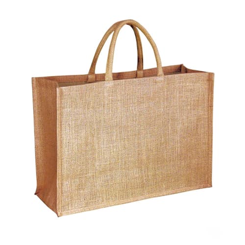 This is a natural wedding day of favors by Veronica Esquino called large jute bag 50 pack in standard