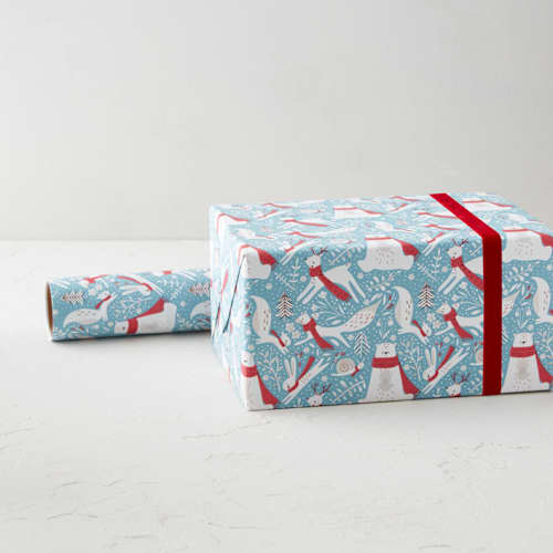 This is a frost wrapping paper by samovilka called woodland cheer in standard