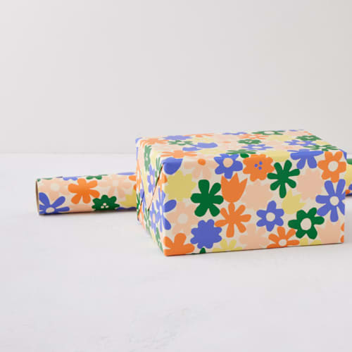 This is a pop wrapping paper by Ampersand Design Studio called cut paper floral in standard