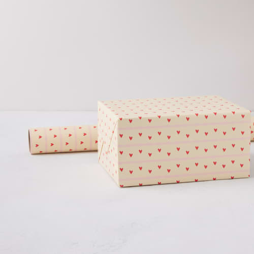 This is a bubblegum wrapping paper by Tina Faselli called a little love in standard