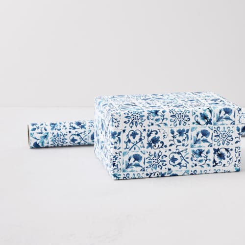This is a ocean wrapping paper by Jenna Holcomb called mallorca in standard