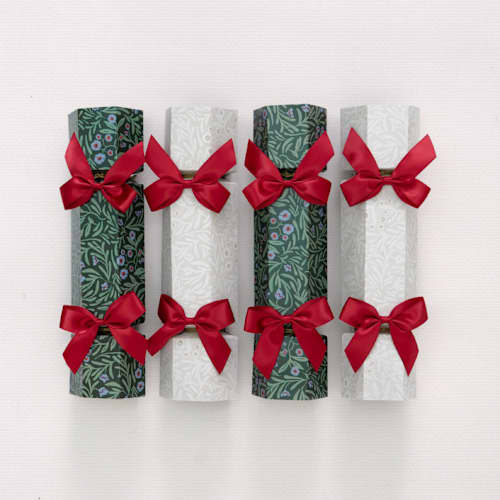 This is a green holiday decorations by Lottie Aldarwish called luxury christmas crackers "heritage" in standard