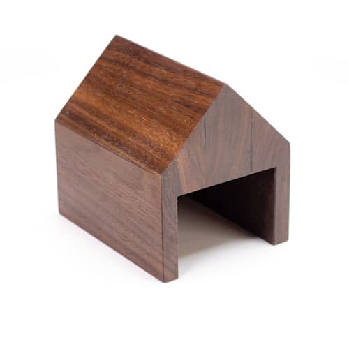 This is a brown holiday decorations by Ann Nygard called boat house in standard