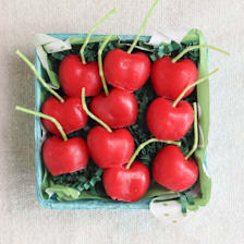 Cherry Birthday Beeswax Candles
