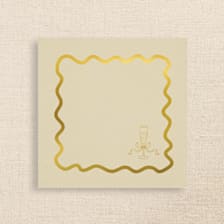 Champagne Glass with Wavy Border Premium Cocktail Napkins, Set of 50 premium quality