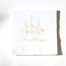 Food, Family, Friends Napkins