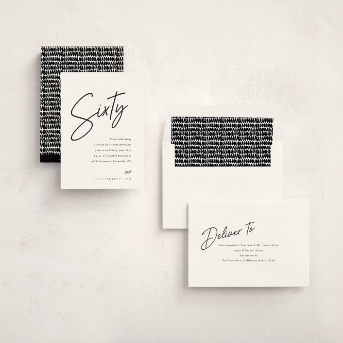 Modern Milestone Party Invitations by Stacey Meacham | Minted