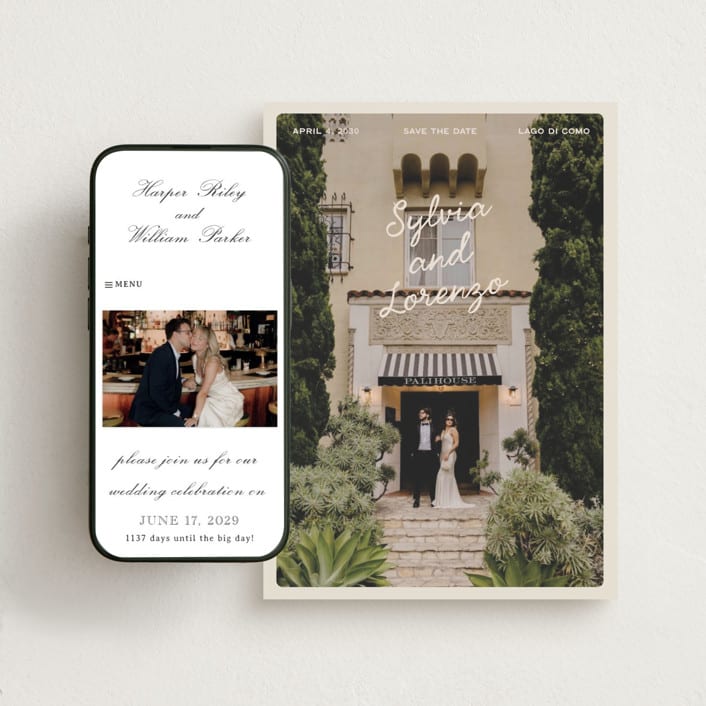 sylvia Save The Date Cards by Ellen Schlegelmilch | Minted