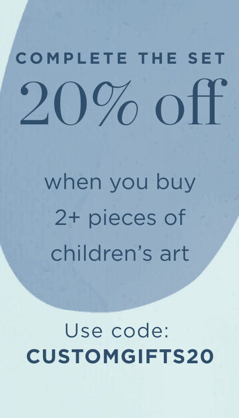 20% off Children's Custom Gifts