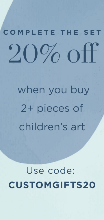 20% off Children's Custom Gifts