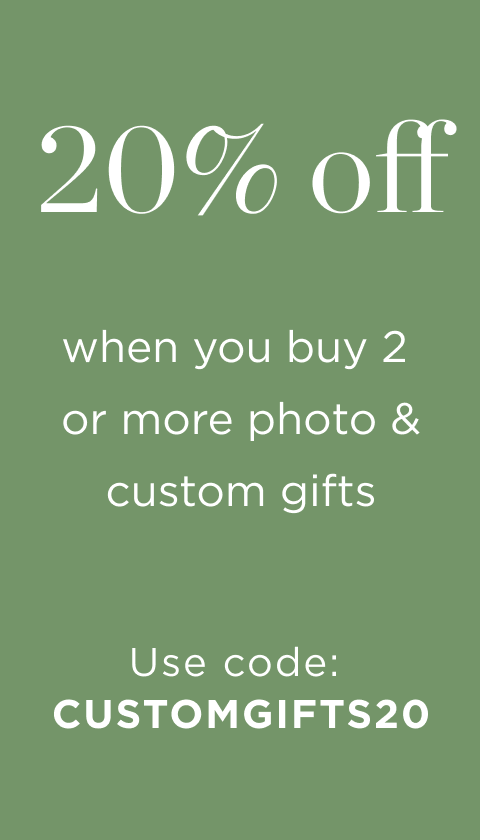 20% off Custom Gifts