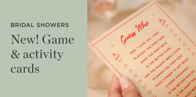NEW! Game & Activity Cards: Shop Now