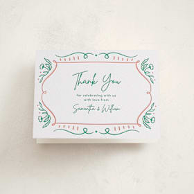 Letterpress Baby Shower Thank You Cards