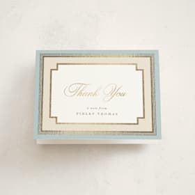 Foil-Pressed Baptism and Christening Thank You Cards