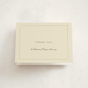Foil-Pressed Baptism and Christening Thank You Cards