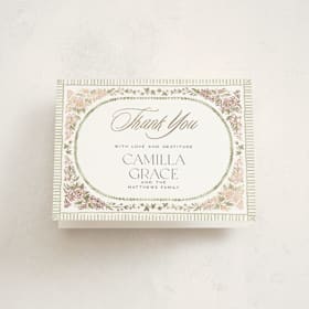 Foil-Pressed Baptism and Christening Thank You Cards