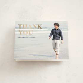 Foil-Pressed Graduation Thank You Cards