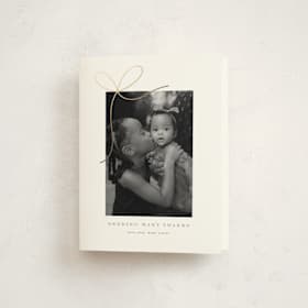 Foil-Pressed Birth Announcement Thank You Cards