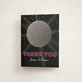 Foil-Pressed Children's Birthday Party Thank You Cards