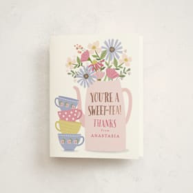 Foil-Pressed Children's Birthday Party Thank You Cards