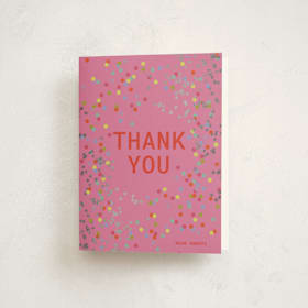 Foil-Pressed Children's Birthday Party Thank You Cards