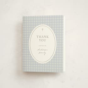Foil-Pressed Baptism and Christening Thank You Cards