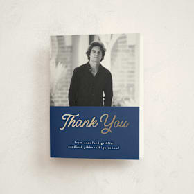 Foil-Pressed Graduation Thank You Cards