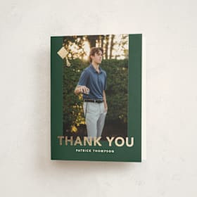 Foil-Pressed Graduation Thank You Cards