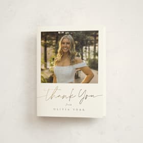 Foil-Pressed Graduation Thank You Cards