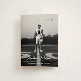 Foil-Pressed Graduation Thank You Cards