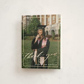 Foil-Pressed Graduation Thank You Cards
