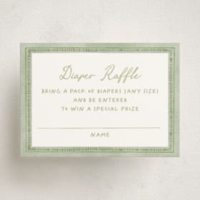 Mini Baby Shower Insert Cards