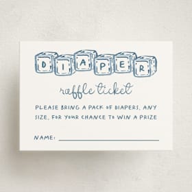 Mini Baby Shower Insert Cards