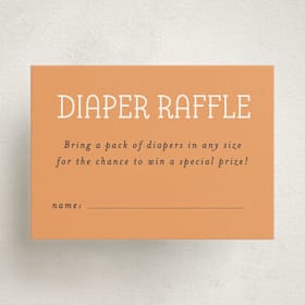 Mini Baby Shower Insert Cards