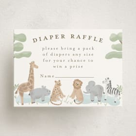 Mini Baby Shower Insert Cards