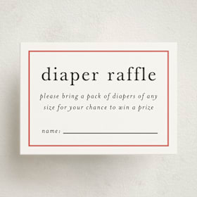 Mini Baby Shower Insert Cards
