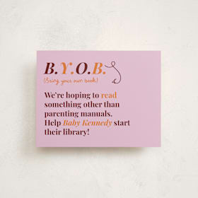 Baby Shower Insert Cards