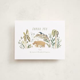 Flat Birth Announcements Thank You Cards