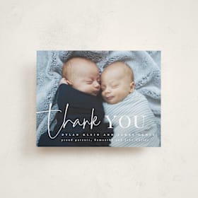 Flat Birth Announcements Thank You Cards