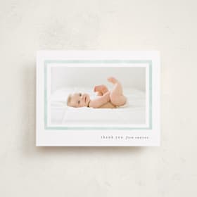 Flat Birth Announcements Thank You Cards