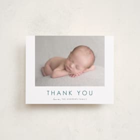 Flat Birth Announcements Thank You Cards