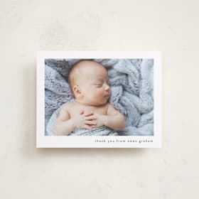 Flat Birth Announcements Thank You Cards